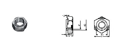 焊接六角螺母